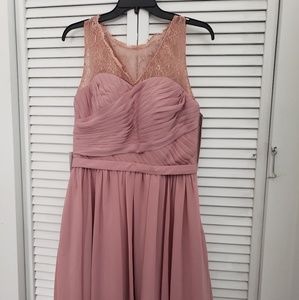 Azazie dusty rose short dress
